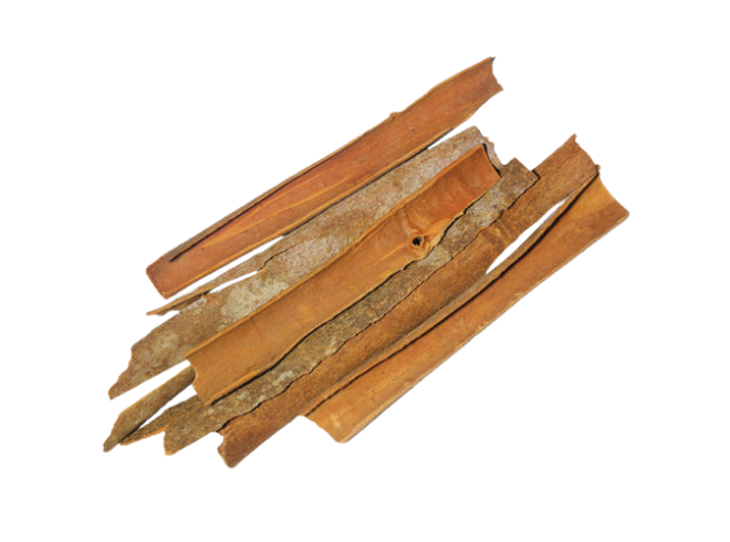 Split Cassia Cinnamon bark - Cleaned and dried for wholesale spice distribution.